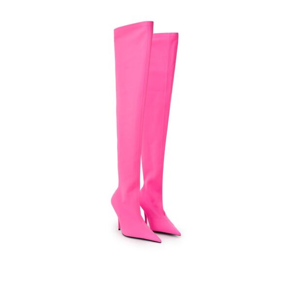 ⁦Balenciaga Elegant Pink Polyester Ankle Boots⁩ – תמונה ⁦2⁩