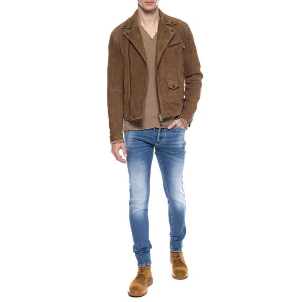 ⁦Dsquared² Blue Cotton Men's Distressed Jean⁩ – תמונה ⁦3⁩