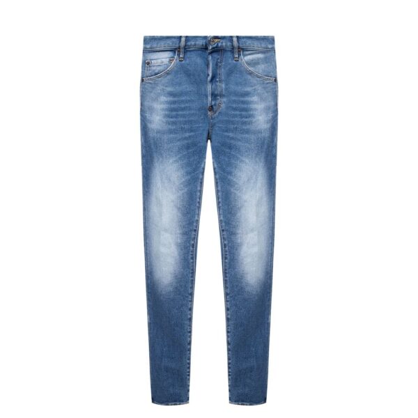 ⁦Dsquared² Blue Cotton Men's Distressed Jean⁩ – תמונה ⁦5⁩