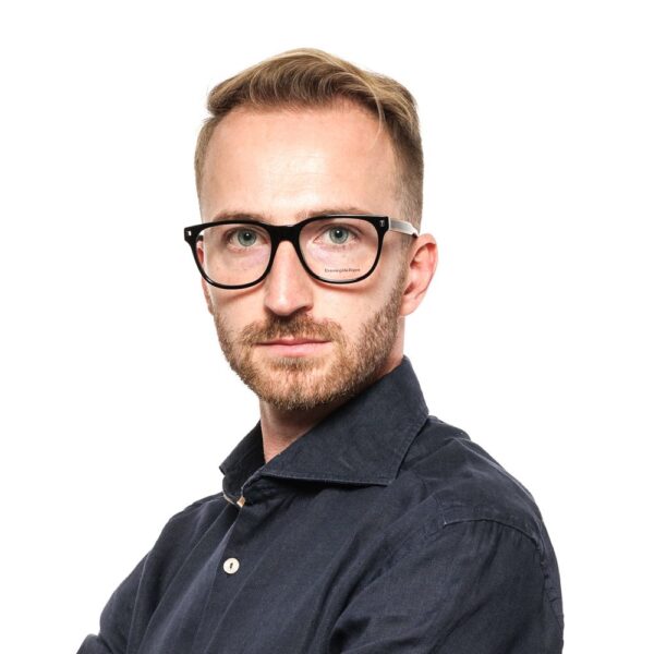 ⁦Ermenegildo Zegna Black Men Optical Frames⁩ – תמונה ⁦4⁩