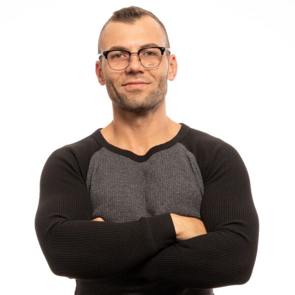 ⁦Lozza Black Unisex Optical Frames⁩ – תמונה ⁦5⁩