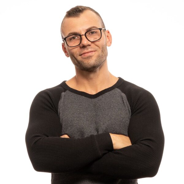 ⁦Lozza Black Men Optical Frames⁩ – תמונה ⁦4⁩