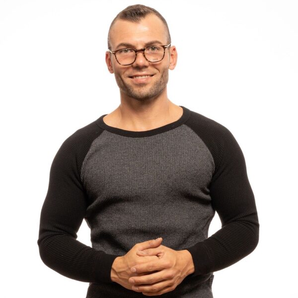 ⁦Lozza Brown Men Optical Frames⁩ – תמונה ⁦4⁩
