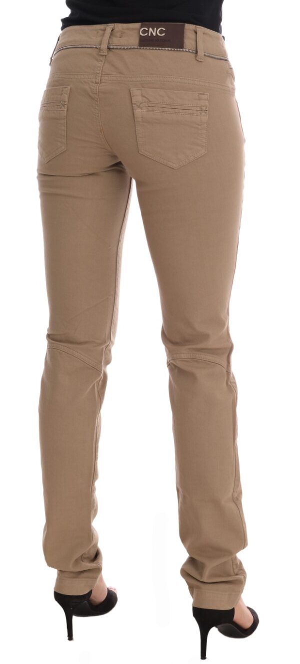 ⁦Costume National Beige Super Slim Fit Denim Delight⁩ – תמונה ⁦4⁩