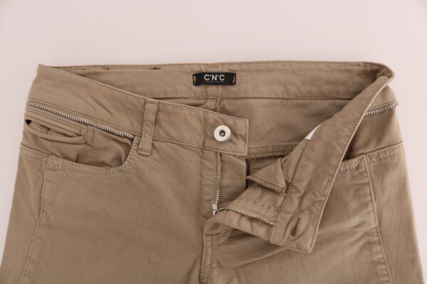 ⁦Costume National Beige Super Slim Fit Denim Delight⁩ – תמונה ⁦5⁩