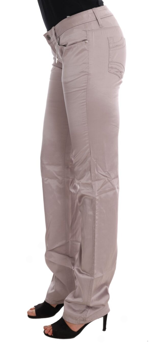⁦Costume National Chic Beige Slim Fit Designer Jeans⁩ – תמונה ⁦3⁩