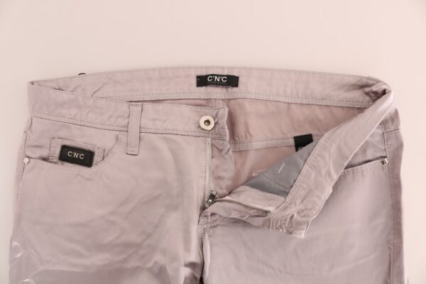 ⁦Costume National Chic Beige Slim Fit Designer Jeans⁩ – תמונה ⁦5⁩