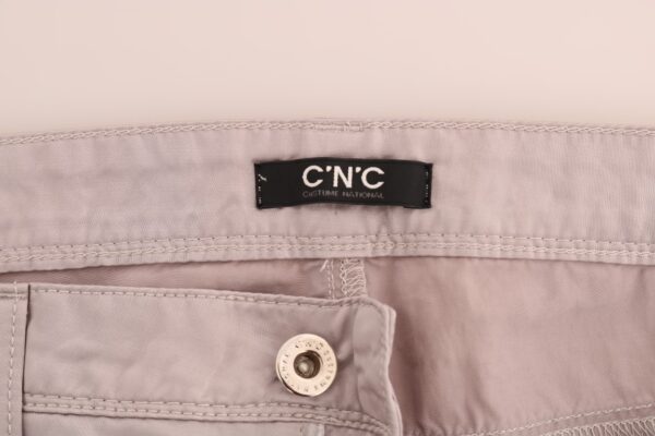 ⁦Costume National Chic Beige Slim Fit Designer Jeans⁩ – תמונה ⁦6⁩