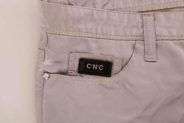 ⁦Costume National Chic Beige Slim Fit Designer Jeans⁩ – תמונה ⁦7⁩