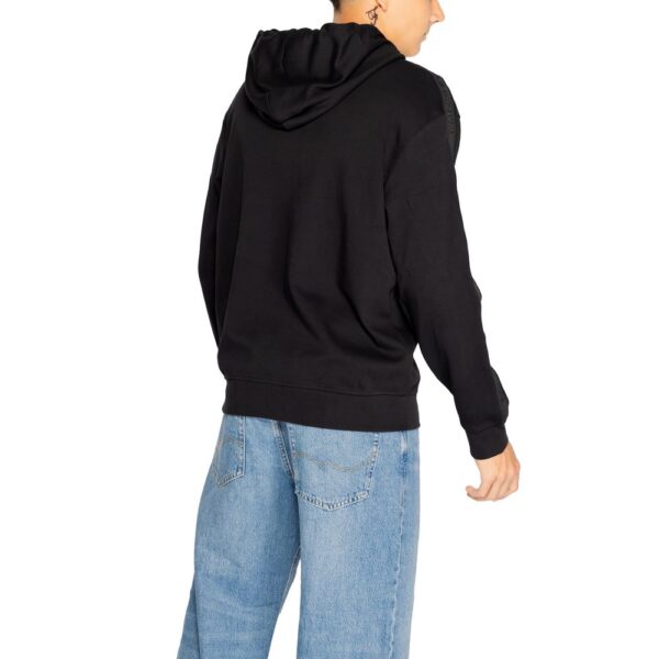 ⁦Armani Exchange Black Cotton Sweater⁩ – תמונה ⁦4⁩