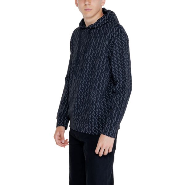 ⁦Armani Exchange Black Cotton Sweater⁩ – תמונה ⁦3⁩