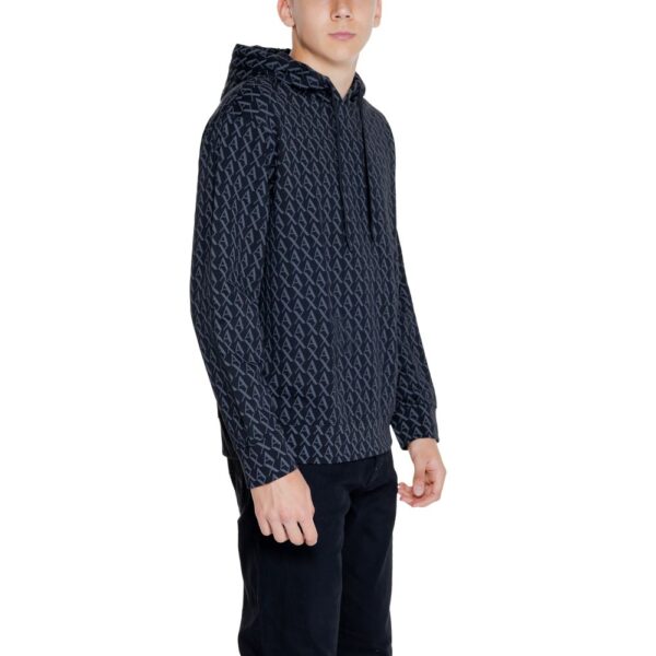 ⁦Armani Exchange Black Cotton Sweater⁩ – תמונה ⁦4⁩