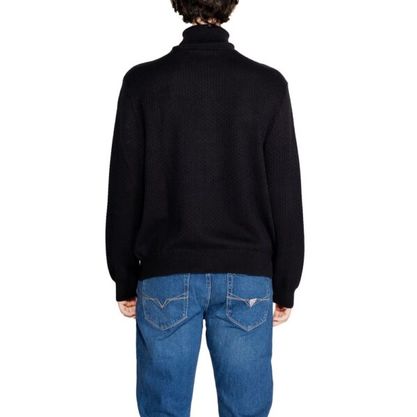 ⁦Armani Exchange Black Cotton Sweater⁩ – תמונה ⁦2⁩