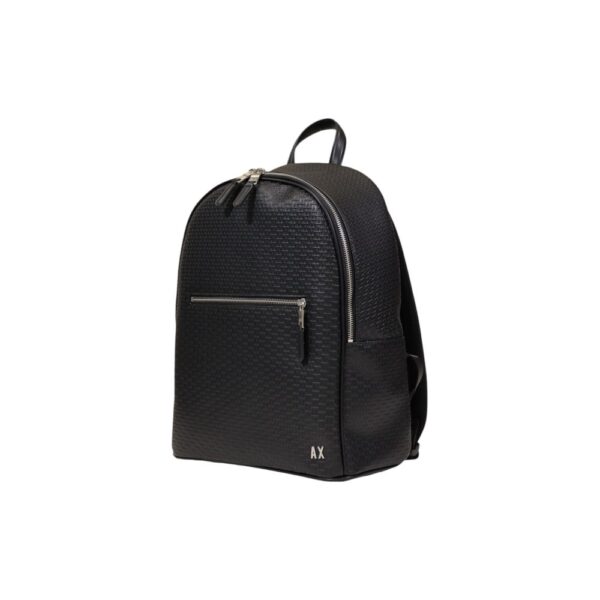 ⁦Armani Exchange Black Polyester Backpack⁩ – תמונה ⁦4⁩