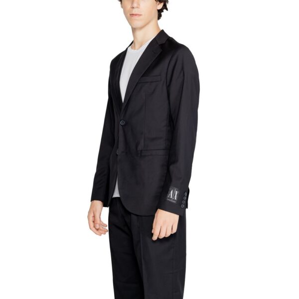 ⁦Armani Exchange Black Polyester Blazer⁩ – תמונה ⁦3⁩