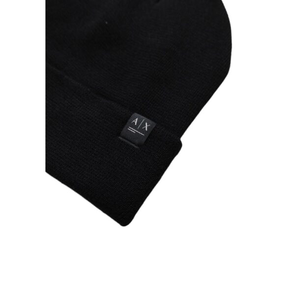 ⁦Armani Exchange Black Polyester Hats & Cap⁩ – תמונה ⁦2⁩