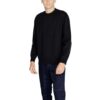 ⁦Armani Exchange Black Cotton T-Shirt⁩ – תמונה ⁦2⁩