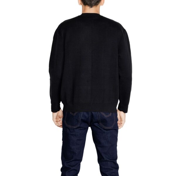 ⁦Armani Exchange Black Cotton T-Shirt⁩ – תמונה ⁦3⁩