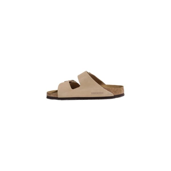 ⁦Birkenstock Beige Nubuc Leather Sandal⁩ – תמונה ⁦3⁩