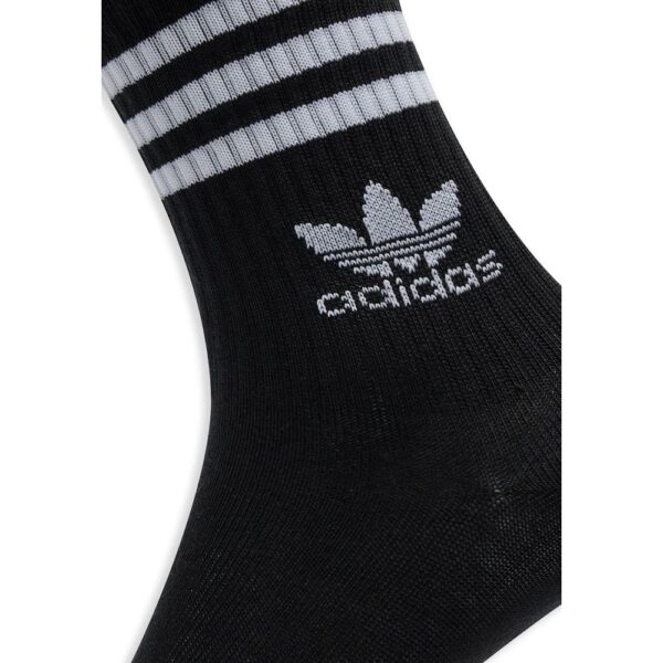 ⁦Adidas Black Cotton Sock⁩ – תמונה ⁦2⁩