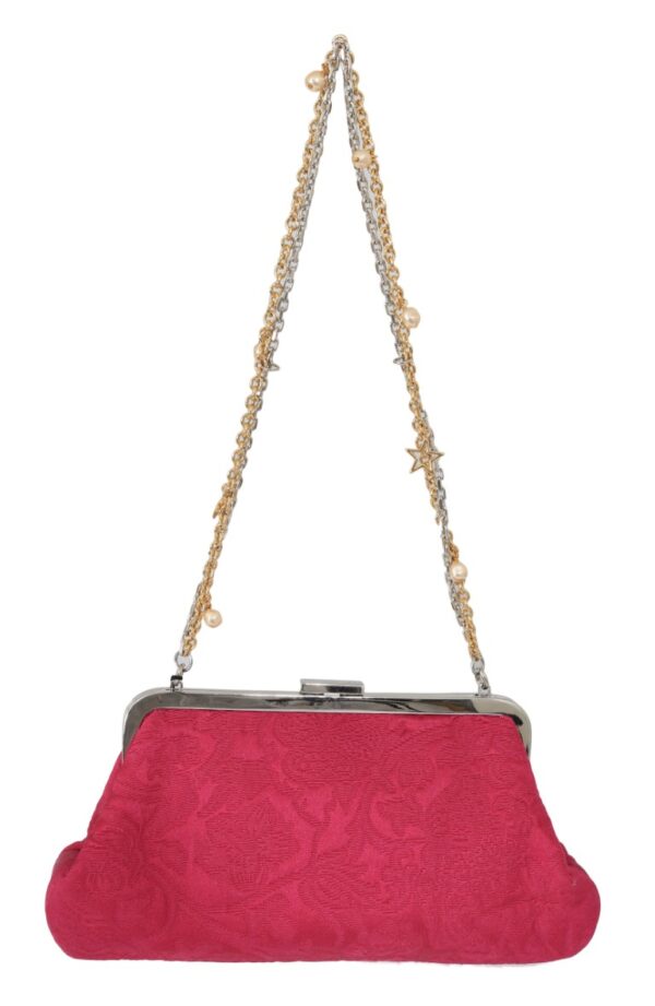 ⁦Dolce & Gabbana Elegant Evening Party Clutch in Pink⁩ – תמונה ⁦5⁩