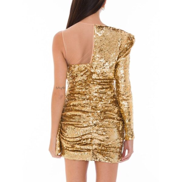 ⁦Elisabetta Franchi Yellow Polyamide Dress⁩ – תמונה ⁦2⁩