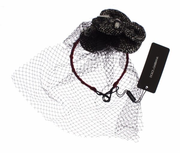 ⁦Dolce & Gabbana Pink Silk Crystal-Studded Headband⁩ – תמונה ⁦7⁩