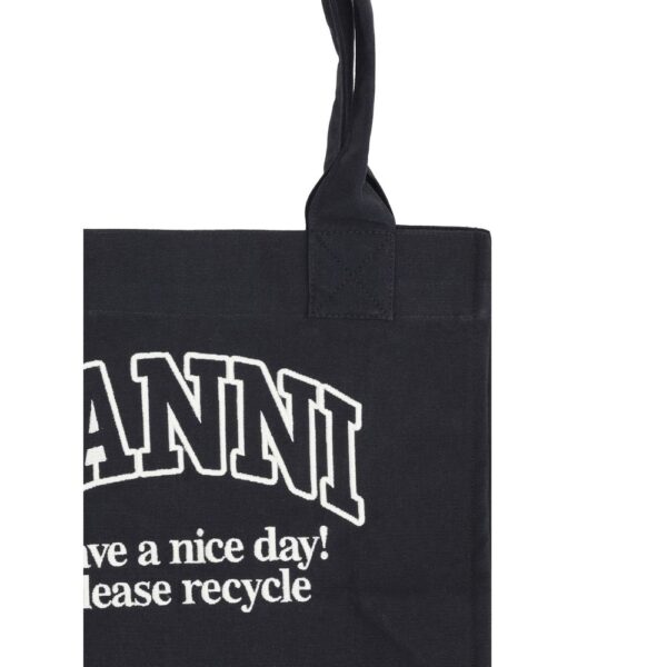 ⁦Ganni Cotton Tote Bag⁩ – תמונה ⁦3⁩