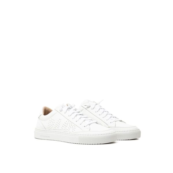 ⁦P448 White Leather Sneaker⁩ – תמונה ⁦2⁩