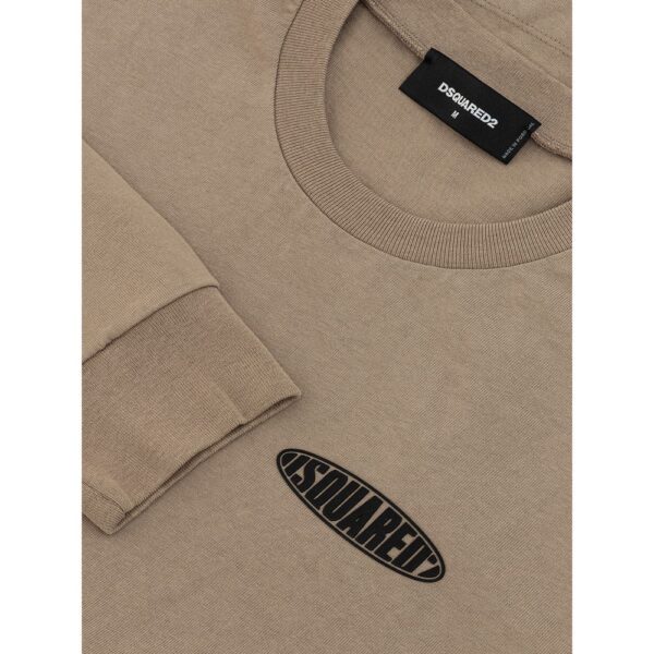 ⁦Dsquared² Beige Cotton T-Shirt⁩ – תמונה ⁦4⁩