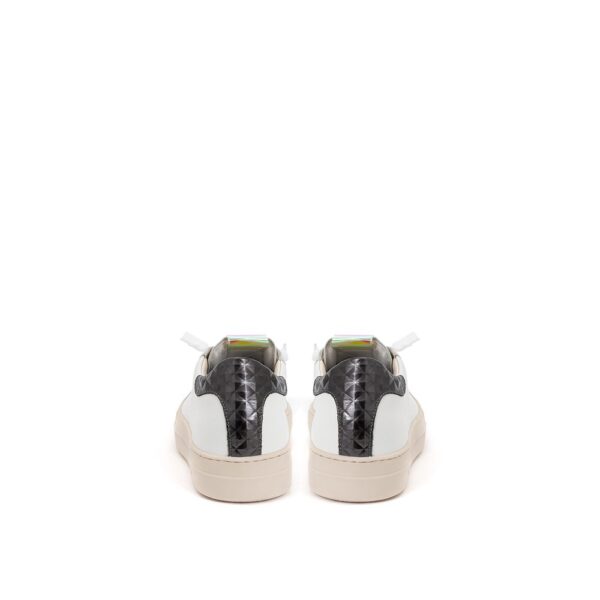 ⁦P448 Elevate Your Sneaker Game with All-White Italian Leather Kicks⁩ – תמונה ⁦4⁩