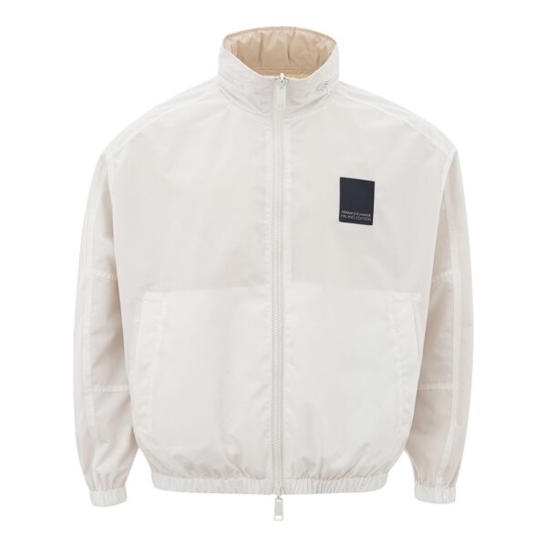 ⁦Armani Exchange Beige Polyamide Jacket for the Modern Man⁩ – תמונה ⁦4⁩