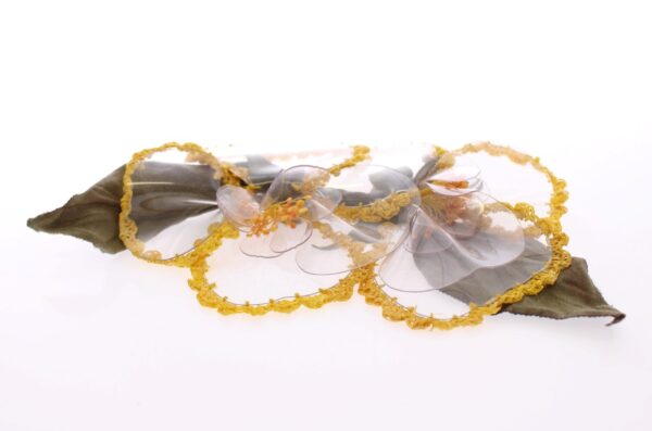 ⁦Dolce & Gabbana Exquisite Handmade Floral Silk Brooch⁩ – תמונה ⁦2⁩