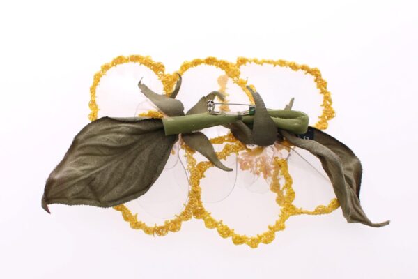 ⁦Dolce & Gabbana Exquisite Handmade Floral Silk Brooch⁩ – תמונה ⁦3⁩