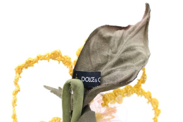 ⁦Dolce & Gabbana Exquisite Handmade Floral Silk Brooch⁩ – תמונה ⁦4⁩