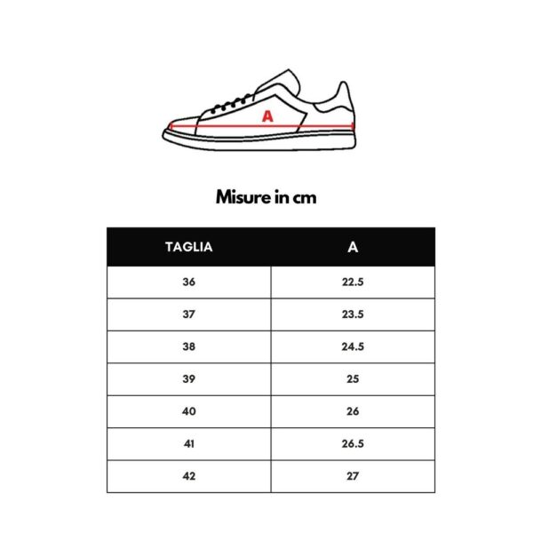 ⁦P448 White Leather Sneaker⁩ – תמונה ⁦6⁩