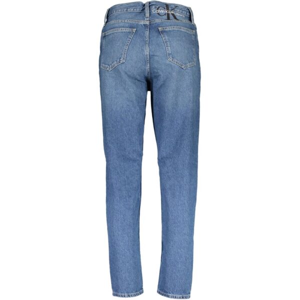 ⁦Calvin Klein Blue Cotton Women Jeans⁩ – תמונה ⁦2⁩