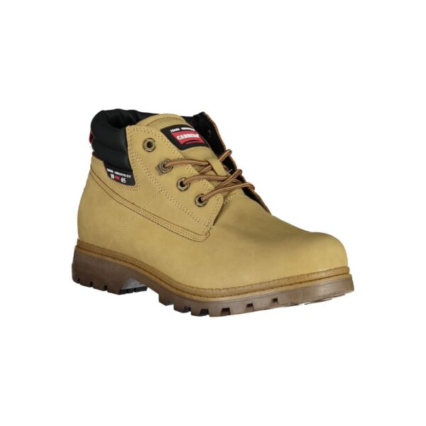 ⁦Carrera Beige Lace-Up Boots with Contrast Details⁩ – תמונה ⁦2⁩