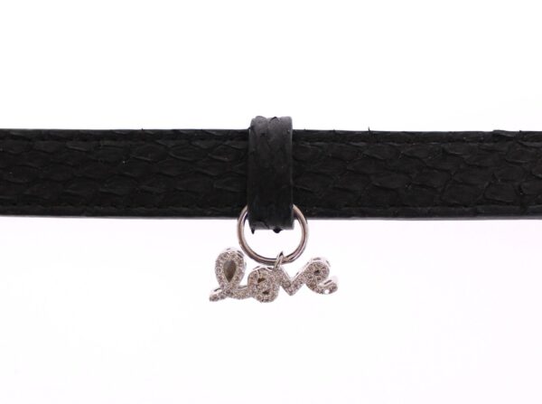 ⁦Nialaya Exquisite Black Snakeskin Silver Bracelet⁩ – תמונה ⁦3⁩