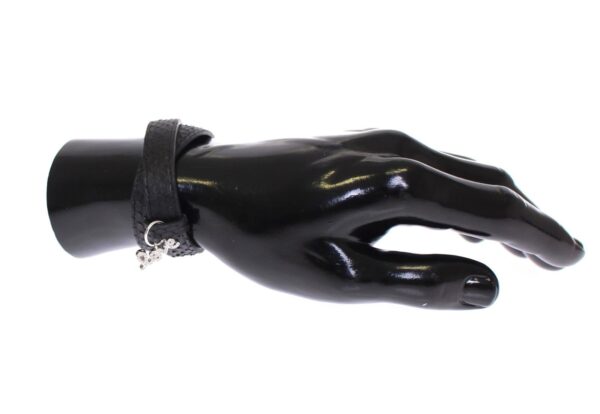 ⁦Nialaya Exquisite Black Snakeskin Silver Bracelet⁩ – תמונה ⁦5⁩