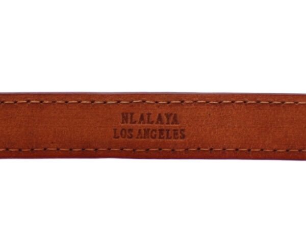 ⁦Nialaya Chic Snakeskin Leather & Gold Cuff Bracelet⁩ – תמונה ⁦3⁩