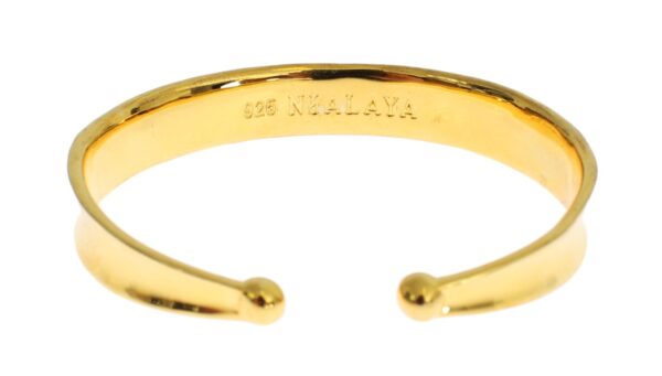 ⁦Nialaya Elegant Gold Plated Silver CZ Bracelet⁩ – תמונה ⁦3⁩