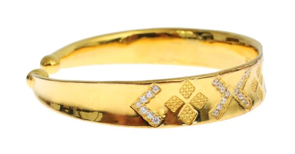 ⁦Nialaya Elegant Gold Plated Silver CZ Bracelet⁩ – תמונה ⁦4⁩