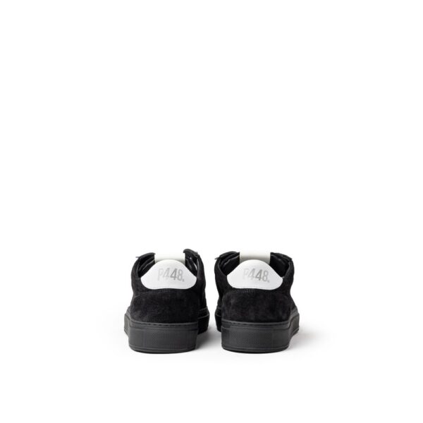 ⁦P448 Black Suede Leather Sneaker⁩ – תמונה ⁦3⁩