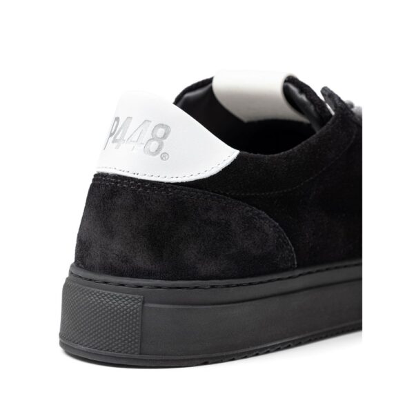 ⁦P448 Black Suede Leather Sneaker⁩ – תמונה ⁦5⁩