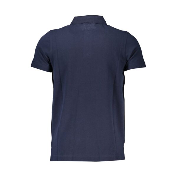 ⁦Cavalli Class Blue Cotton Polo Shirt⁩ – תמונה ⁦2⁩