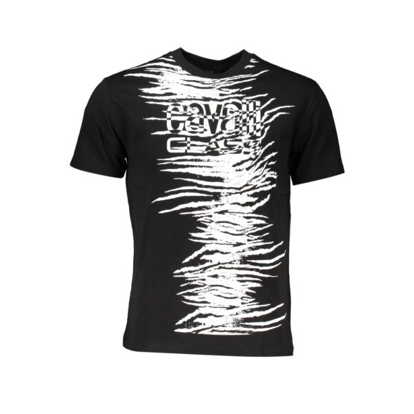 Cavalli Class Black Cotton T-Shirt