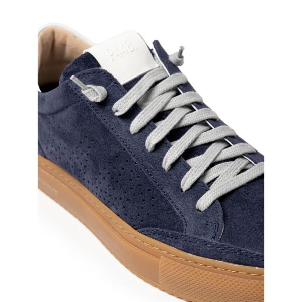 ⁦P448 Blue Leather Sneaker⁩ – תמונה ⁦4⁩