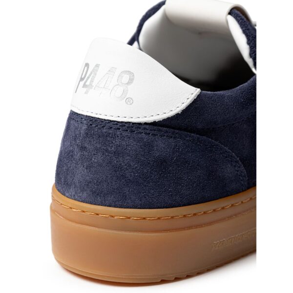 ⁦P448 Blue Leather Sneaker⁩ – תמונה ⁦5⁩