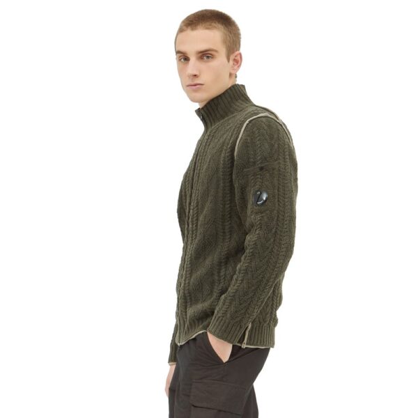 ⁦C.P. Company Green Cotton Sweater⁩ – תמונה ⁦3⁩